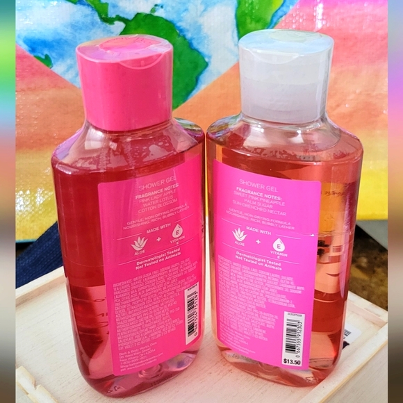 Pink Tie Dye + Pink Pineapple Sunrise Shower gels Bath & Body - Picture 4 of 9